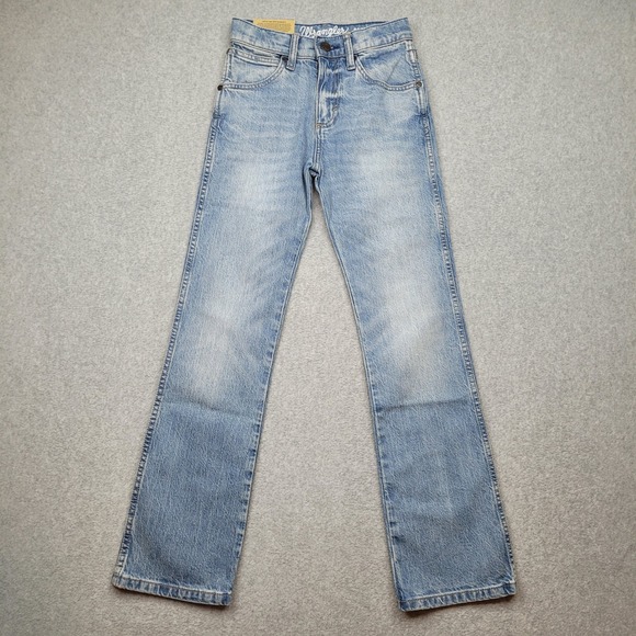 Wrangler Other - Wrangler Retro Slim Boot Jeans Boys Size 11 Slim Blue Denim Adjustable Waist NWT
